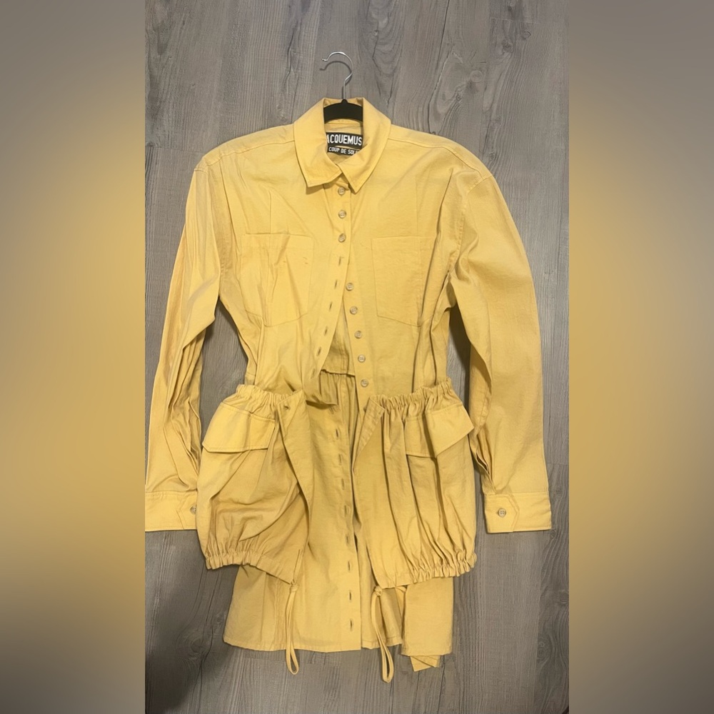 JACQUEMUS dress in mustard